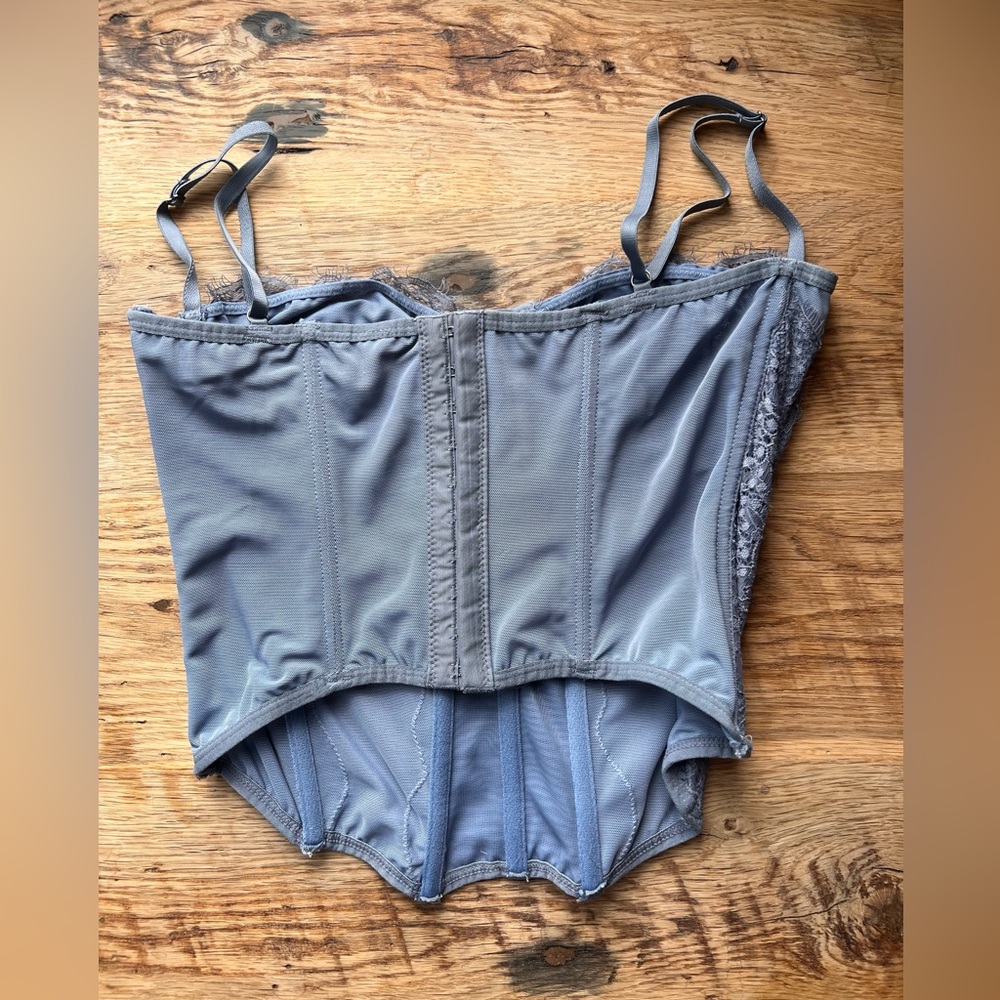 Urban Outfitters Out From Under Modern Love Corset Top in Blue - Picture 4 of 4